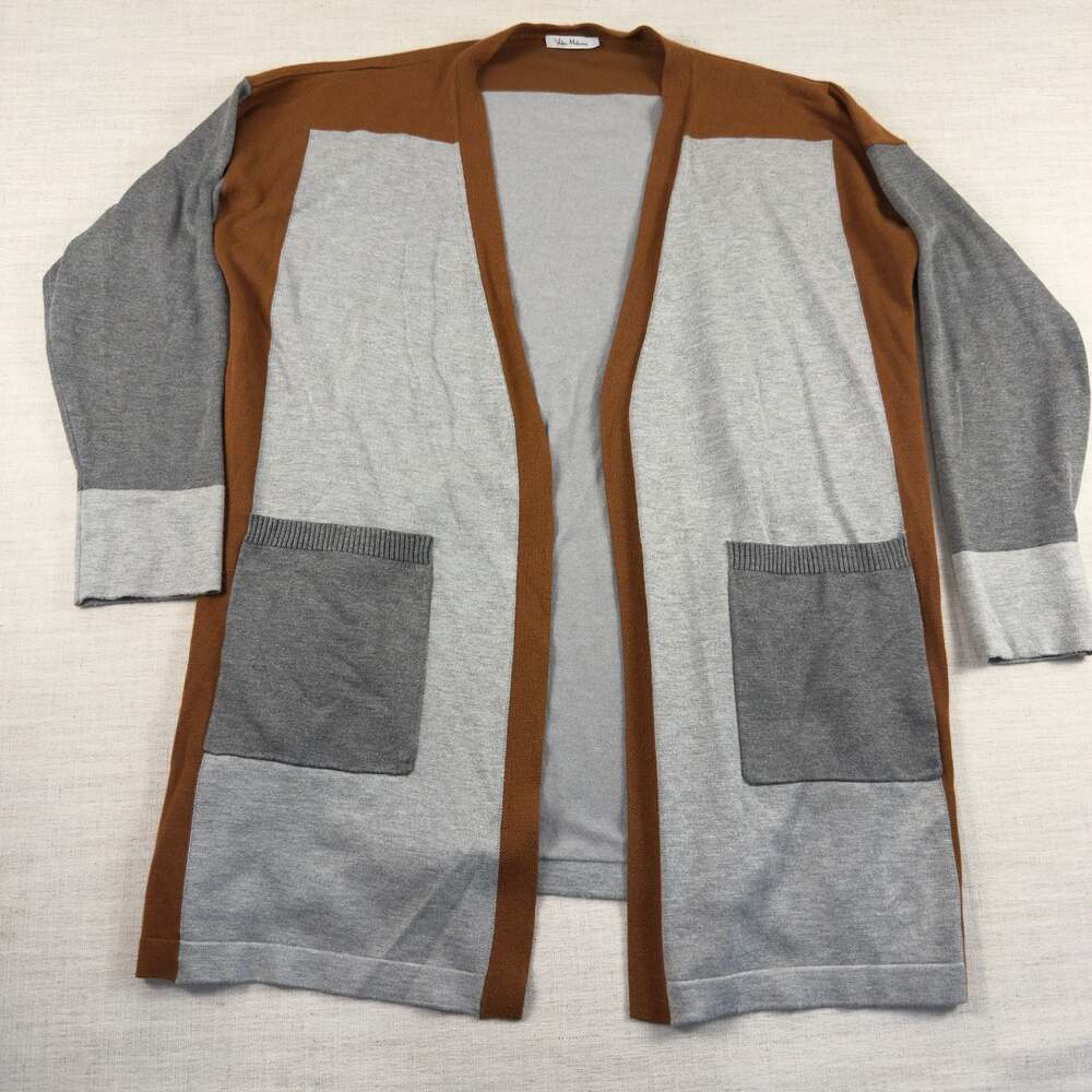 Vila Milano Colorblock Open Front Cardigan with Pockets